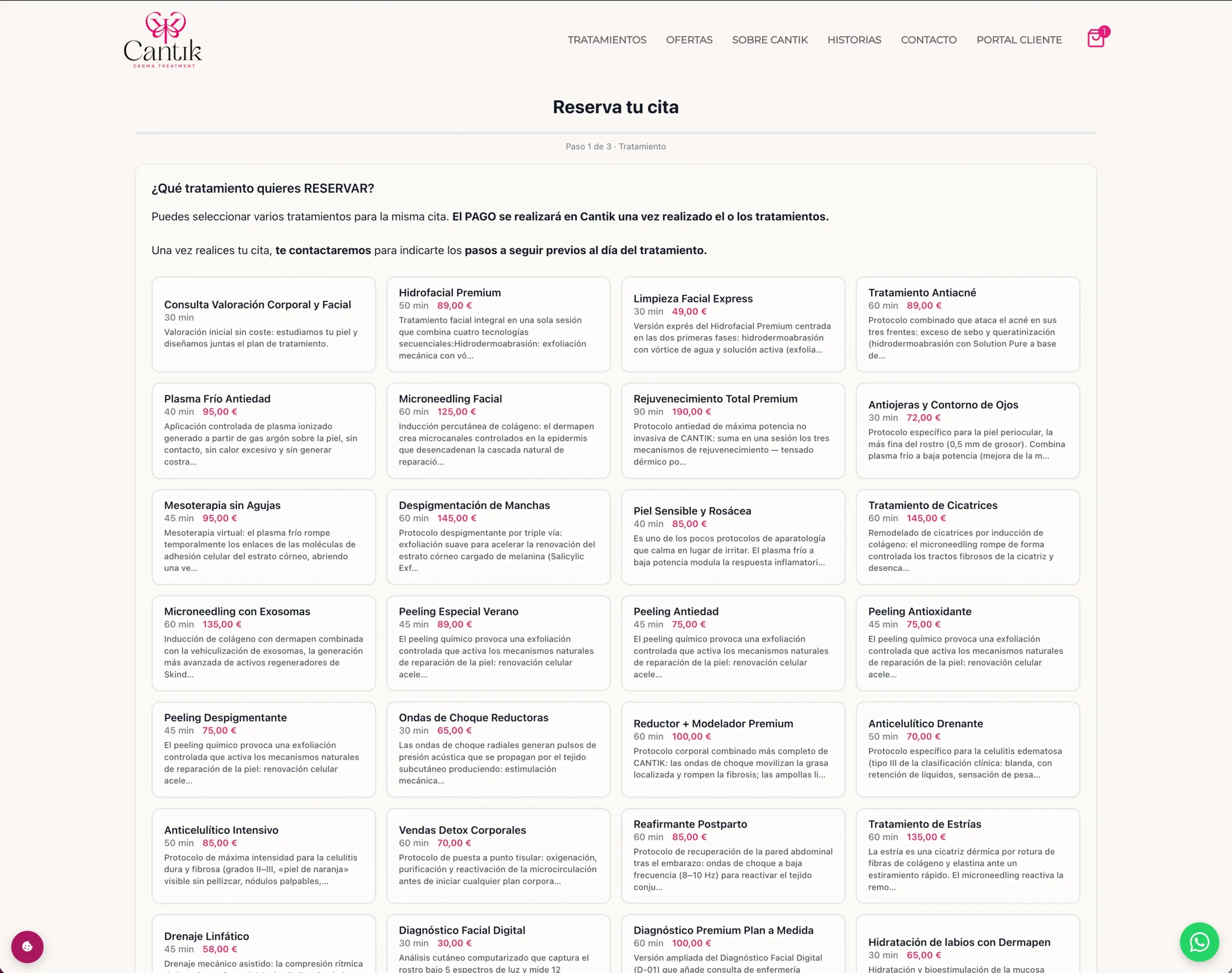 Reserva online desde el móvil