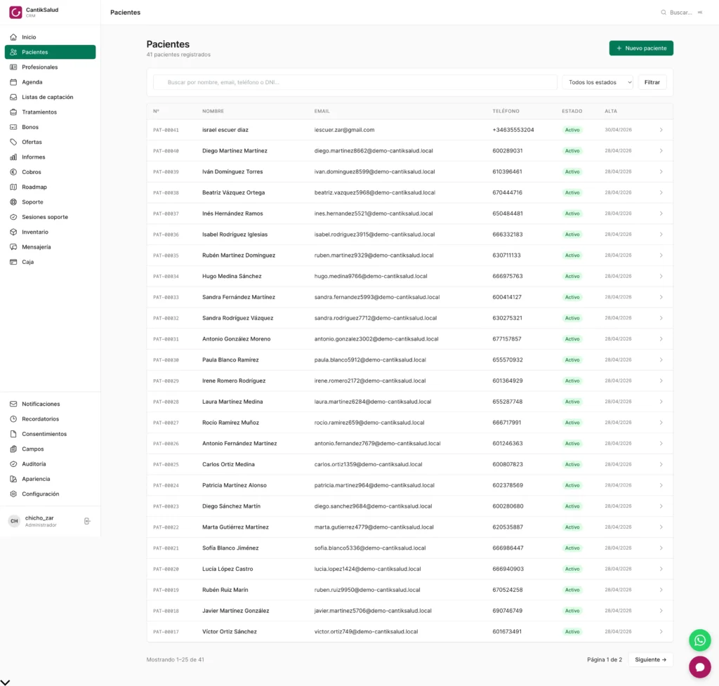 Migración de datos entre sistemas